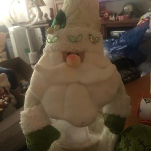 Santa Claus two piece holiday container.